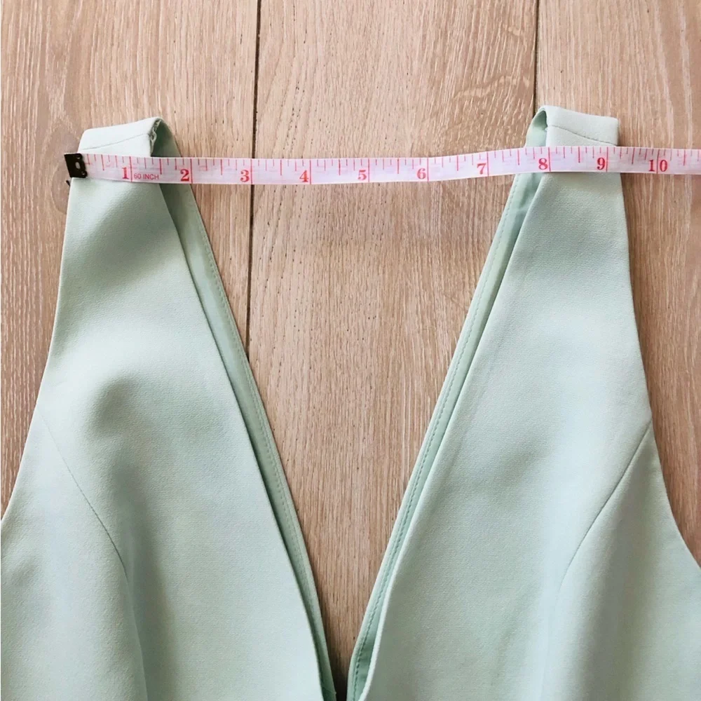 Alice + Olivia Nina Fit & Flare Dress in Mint Green Size 6 - Picture 2 of 14